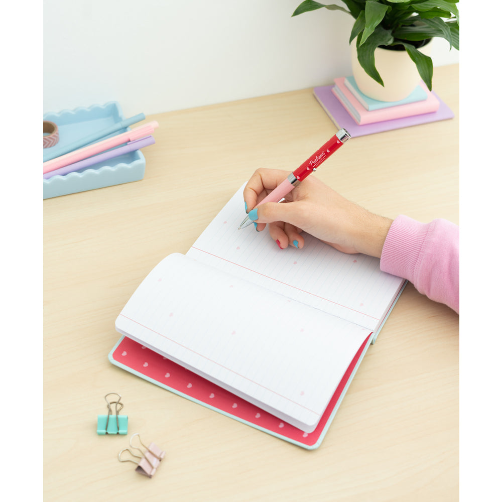 PUSHEEN – Notizbuch + Projektorstift – Größe A5