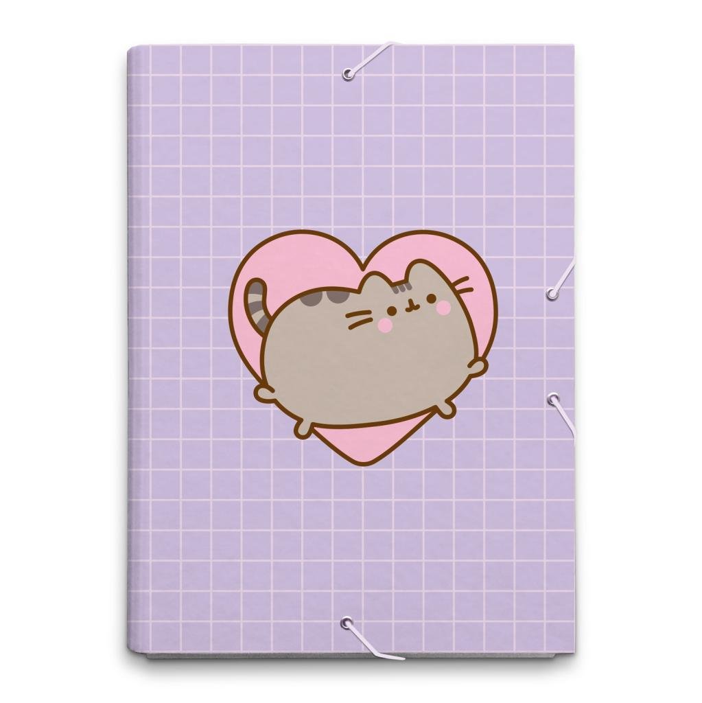 PUSHEEN - Love - A4 Premium Binder with Flaps & Elastic Band