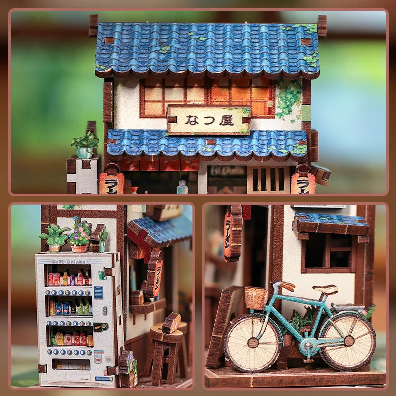 MINI BOOK NOOK KIT - DIY- Ramen Shop - With Magnets