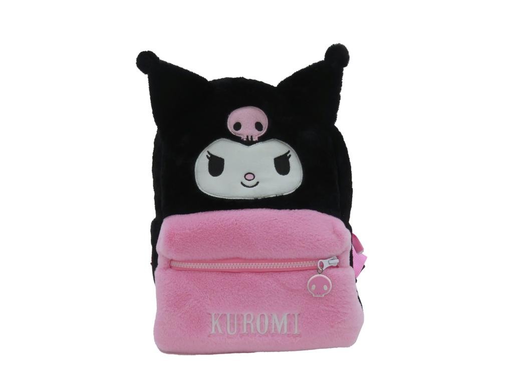 HELLO KITTY - Kuromi - Fur Backpack - 30x14x22cm