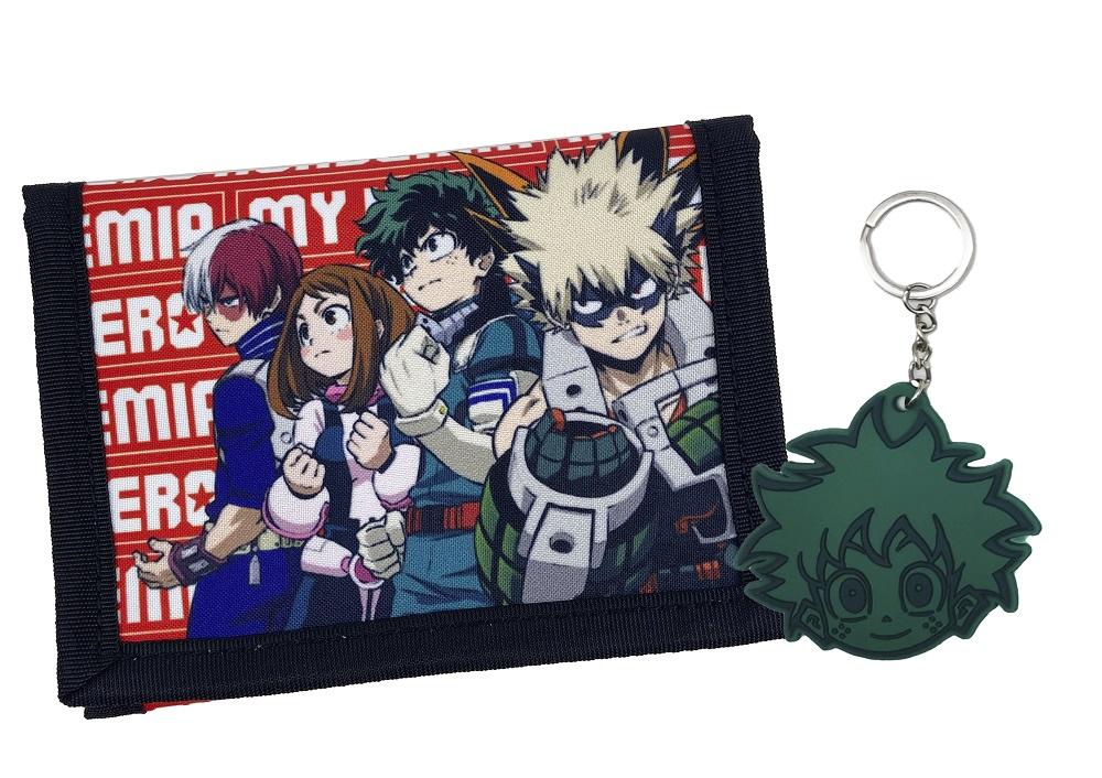 MY HERO ACADEMIA - Set of Wallet + Rubber Keyring - 2 Pc.