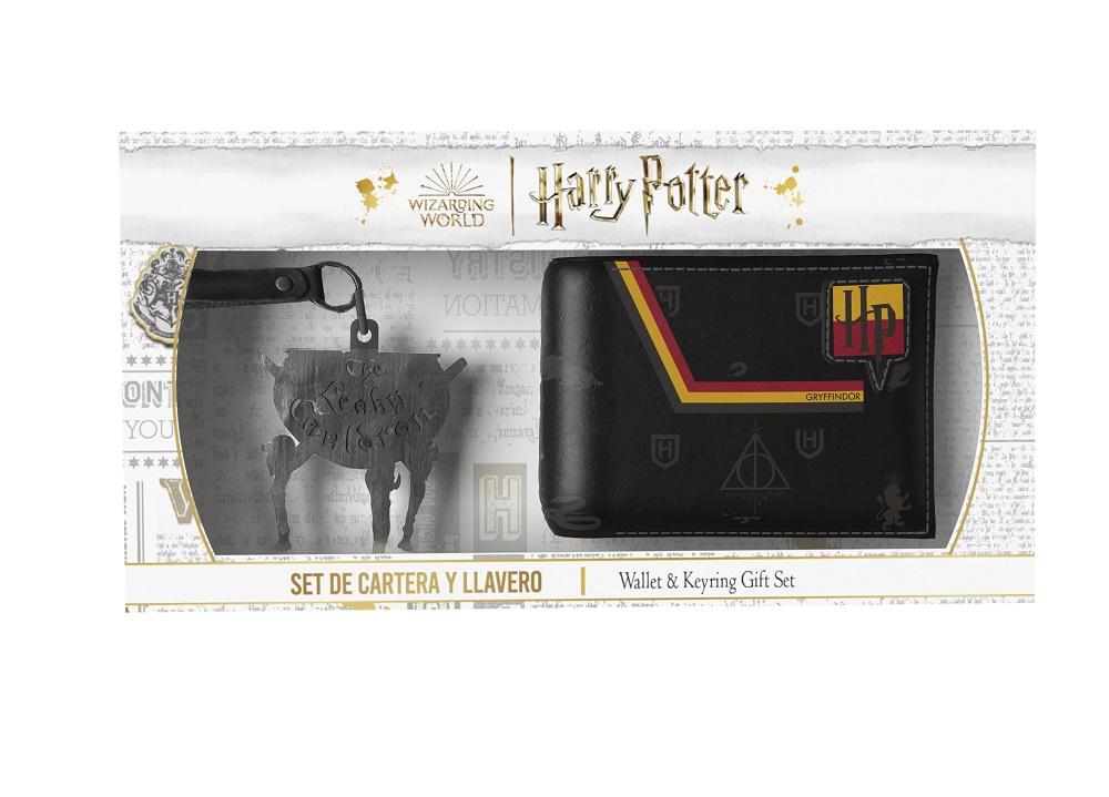 HARRY POTTER - Premium Set - Wallet + Rubber Keyring - 2 pc.