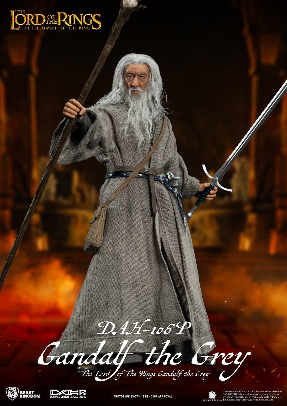 LORD OF THE RINGS - Gandalf The Grey- Statue 20.5cm