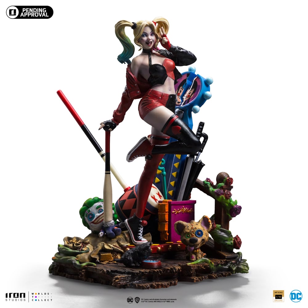 DC COMICS - Harley Quinn - Statuette Art Scale 1/10 Deluxe 22cm