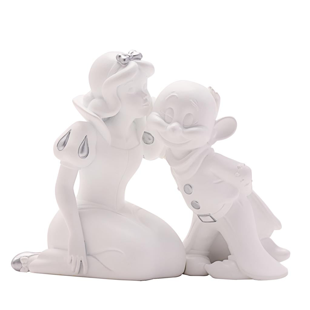 DISNEY - 'White&Silver' - Snow White & Dopey - Money Bank - 17cm