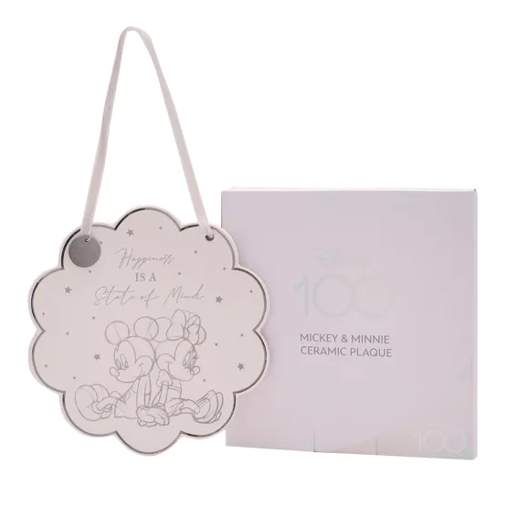 MICKEY & MINNIE  - Ceramic Decorative Plaque