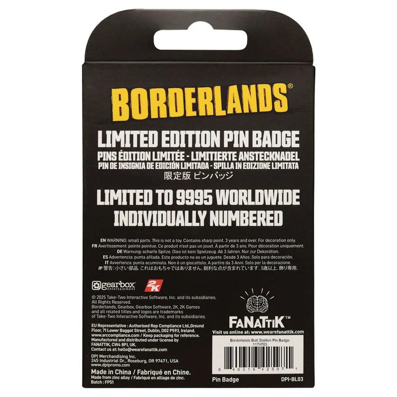 BORDERLANDS - Butt Stallion - Limited Edition Pin's