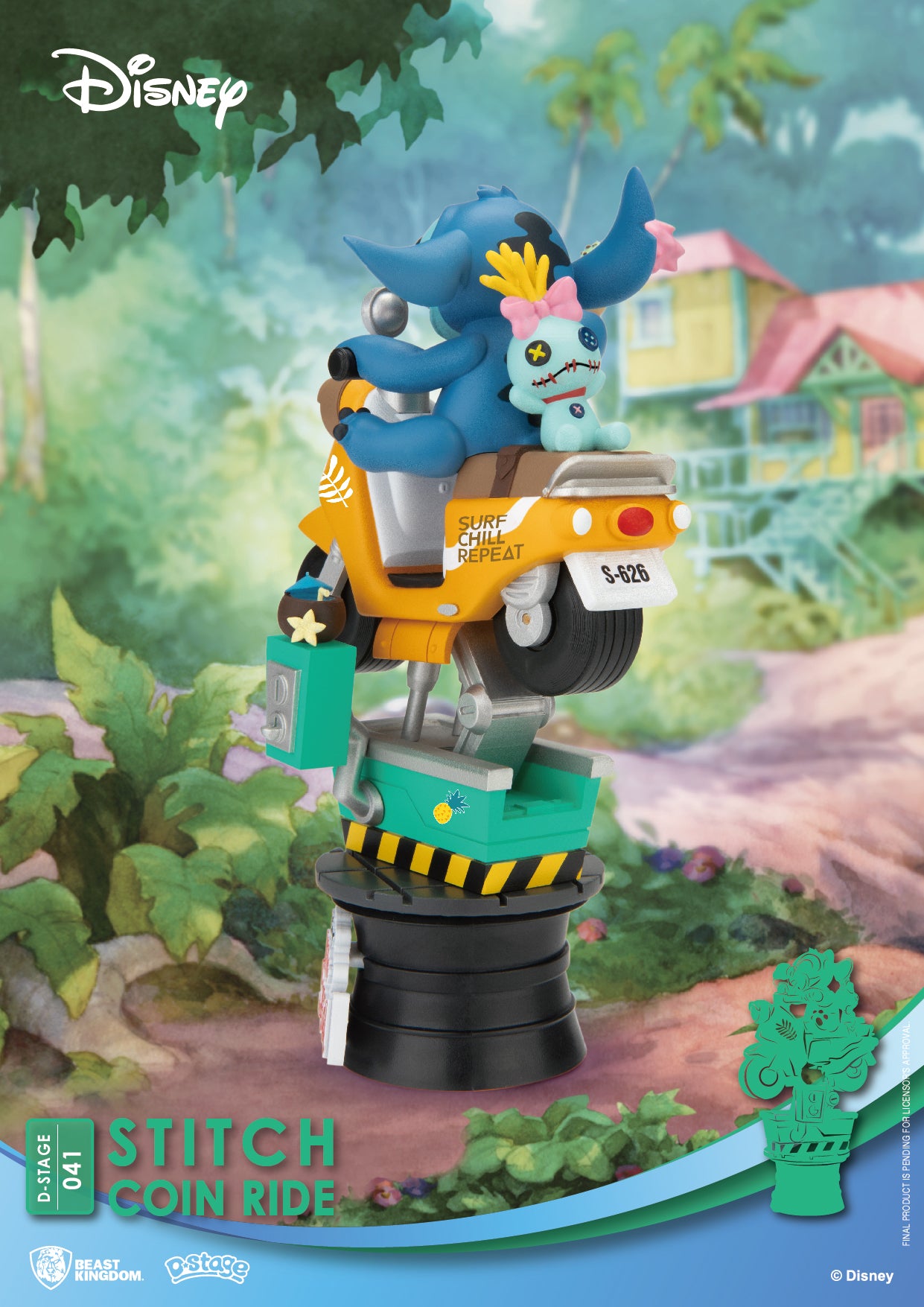 LILO & STITCH - Stitch Coin Ride - Diorama D-Stage 15.5cm