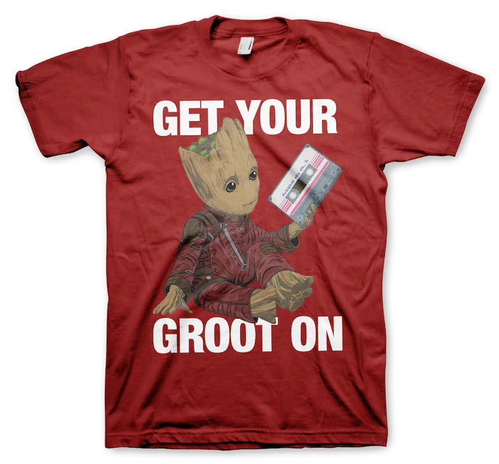 GUARDIANS OF THE GALAXY - T-Shirt Get Your Groot On - Tango Red (S)