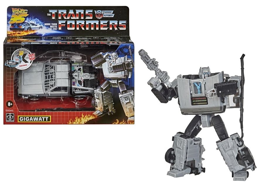 TRANSFORMERS X RETOUR VERS LE FUTUR - Gigawatt - Figure 14cm