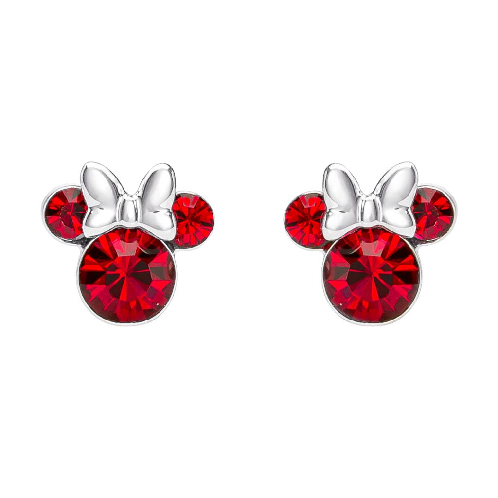 MINNIE - Stud Birthstone Earrings in Plated Brass - July