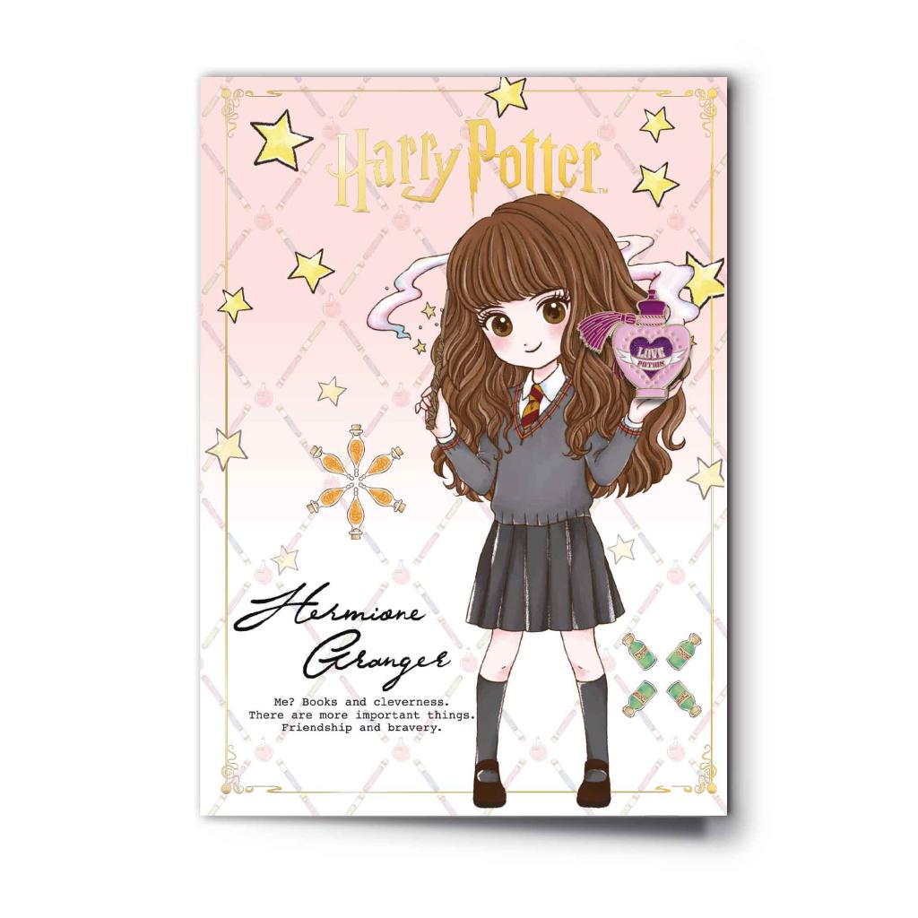 HARRY POTTER - Hermione - Greeting card with Pin