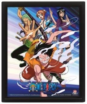 ONE PIECE - Straw Hat Pirates Assault - 3D Lenticular Poster 26x20cm