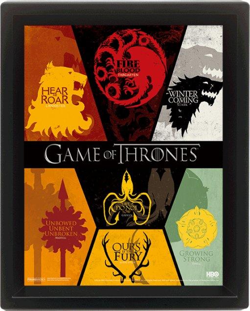 GAME OF THRONES - 3D Lenticular Poster 26X20 - Sigil