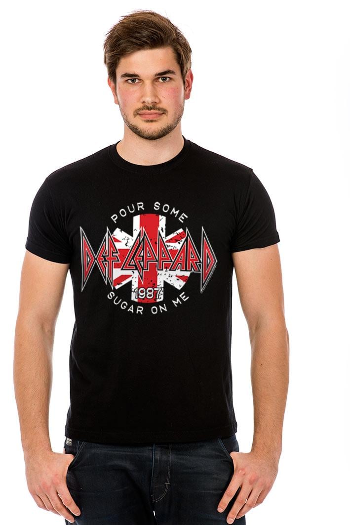 DEP LEPPARD - T-Shirt Pour Some Sugar On Me (L)