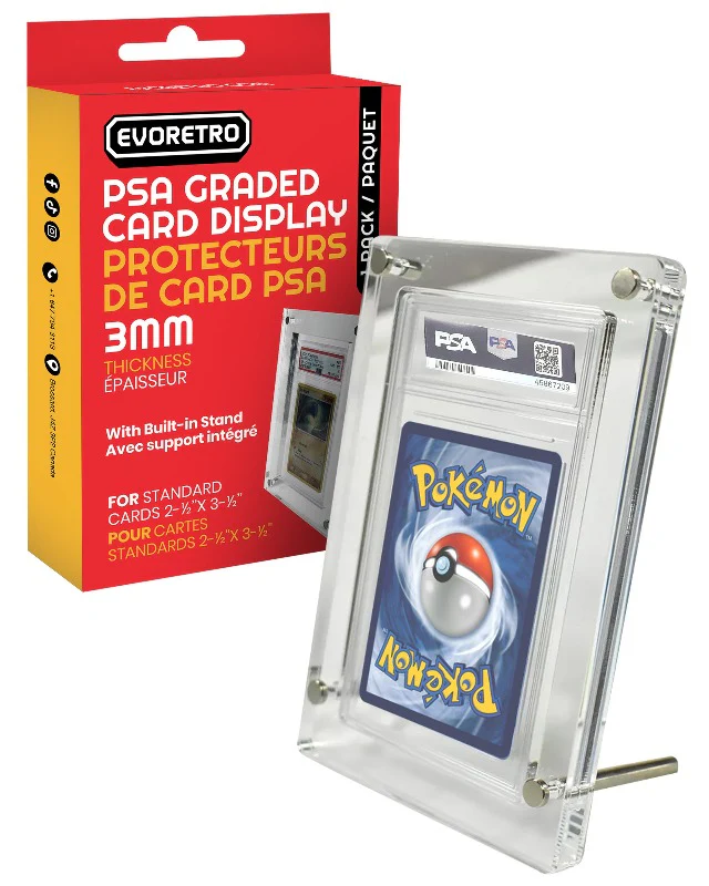 EVORETRO - Acrylic case PSA graded card stand acrylic protector 3.0MM