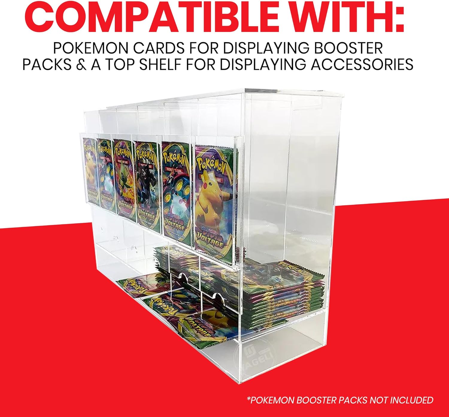 EVORETRO - PREMIUM 6-Slot Acrylic Card Pack Dispenser