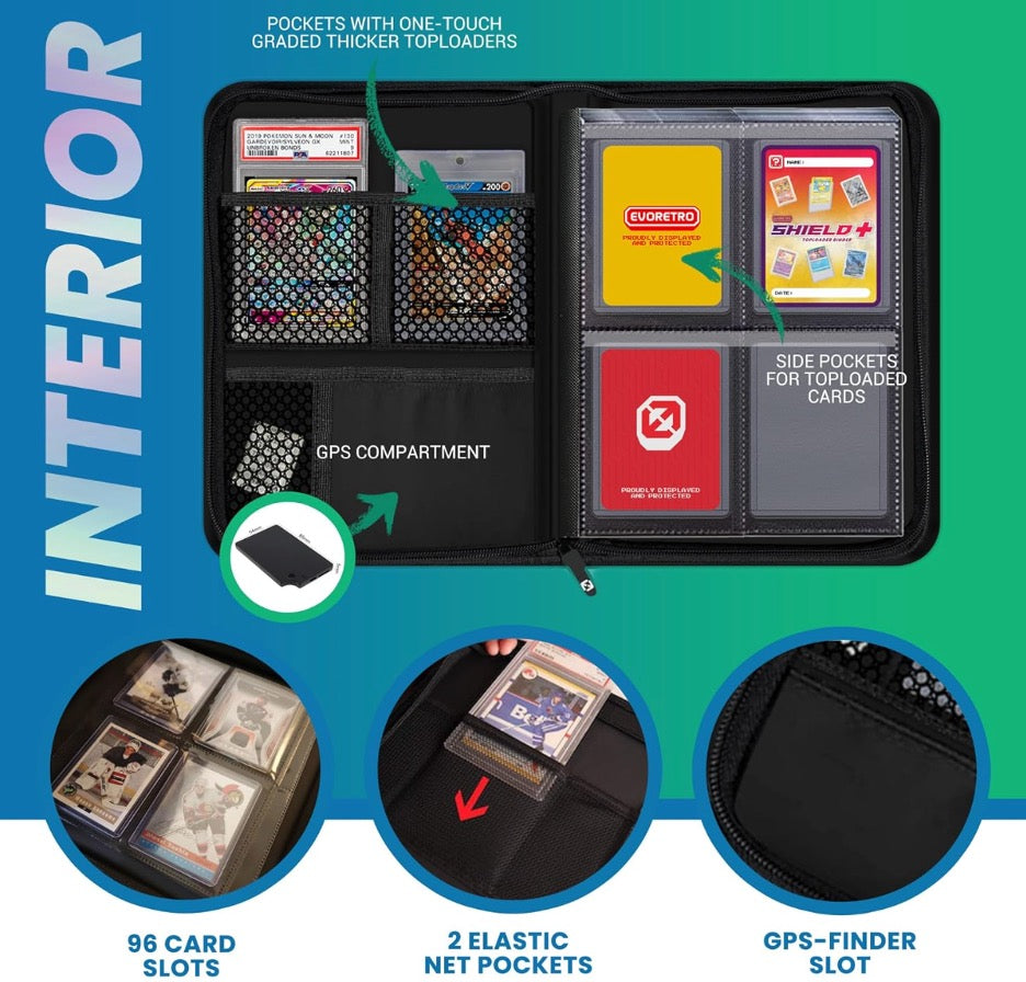 EVORETRO - Shield + Compact 96 Topload Cards Binder Black