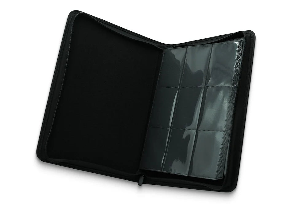 EVORETRO - Regular Card Binder 9 pocket for 360 cards w/ elastic Black