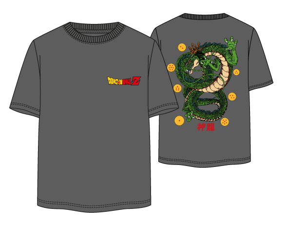 DRAGON BALL - Shenron - Unisex T-Shirt Grey (M)