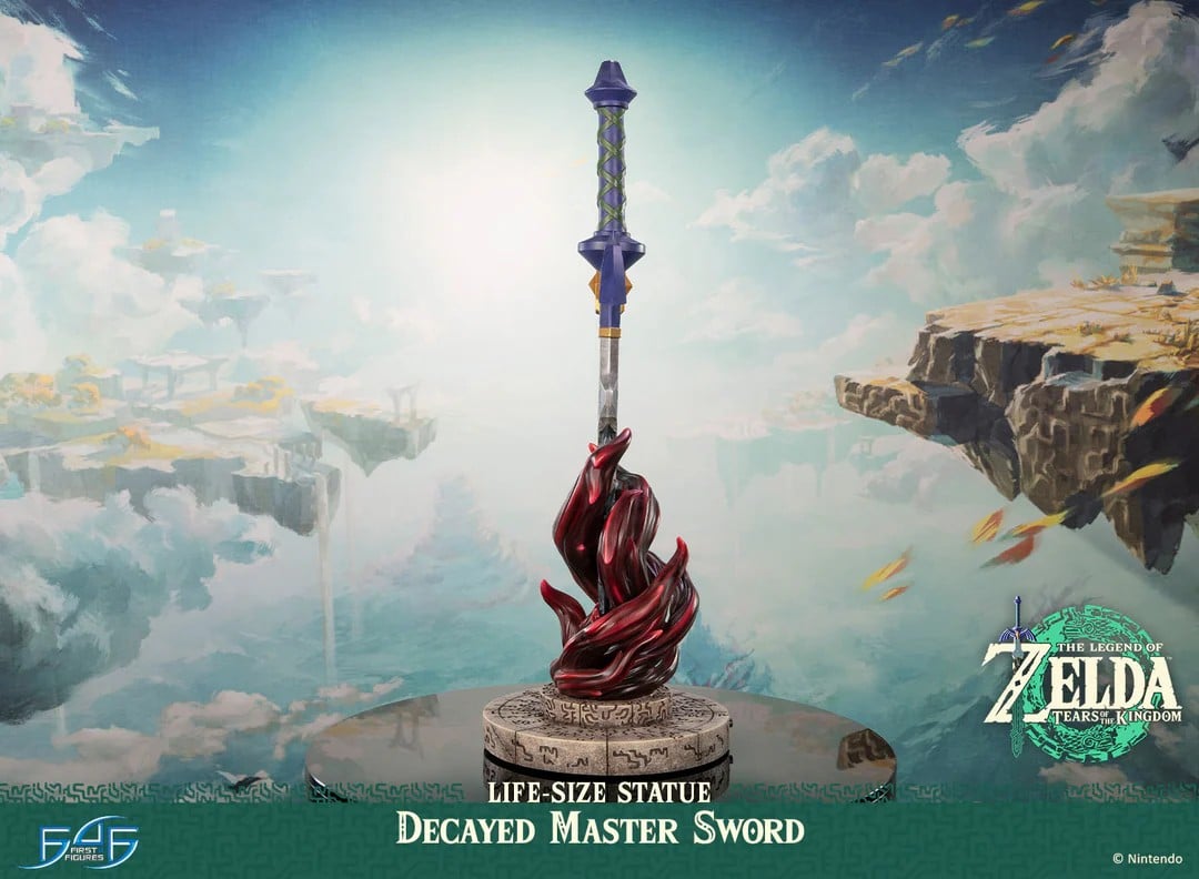 ZELDA TEARS OF THE KINGDOM - Decayed Master Sword - Statue 1/1 71cm