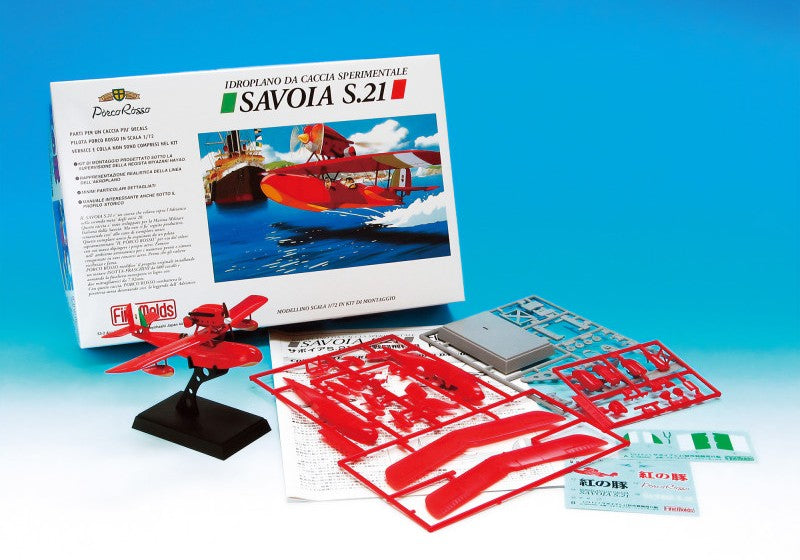 PORCO ROSSO - Savoia S.21 Prototype - Model Kit to paint 1/72