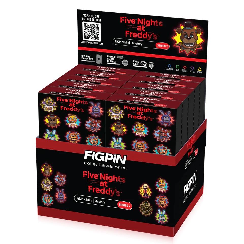 FIVE NIGHTS AT FREDDY'S -Series 2-Mystery Mini Pins (Display 10 Pin's)