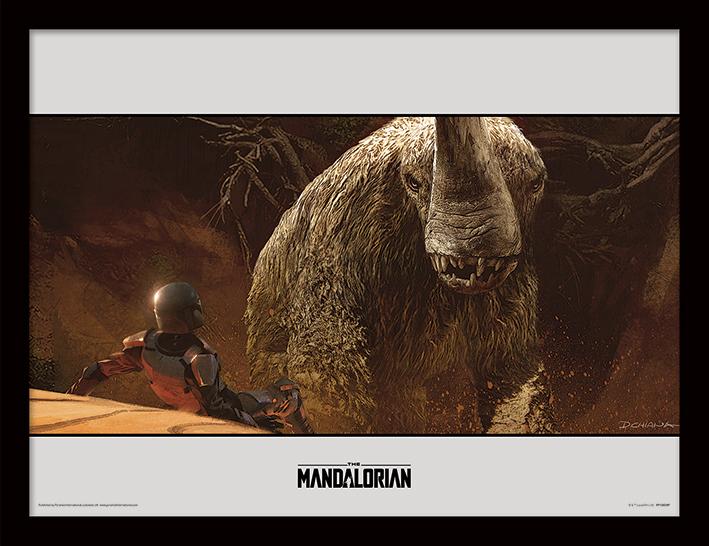 STAR WARS - The Mandalorian Rescue - Framed Print 30x40cm