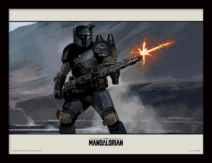 STAR WARS - The Mandalorian Shoot - Framed Print 30x40cm