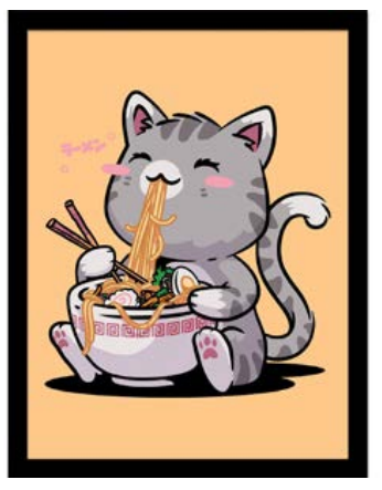 VO MARIA - Kawaii Neko Cat - Collector Print 30x40cm