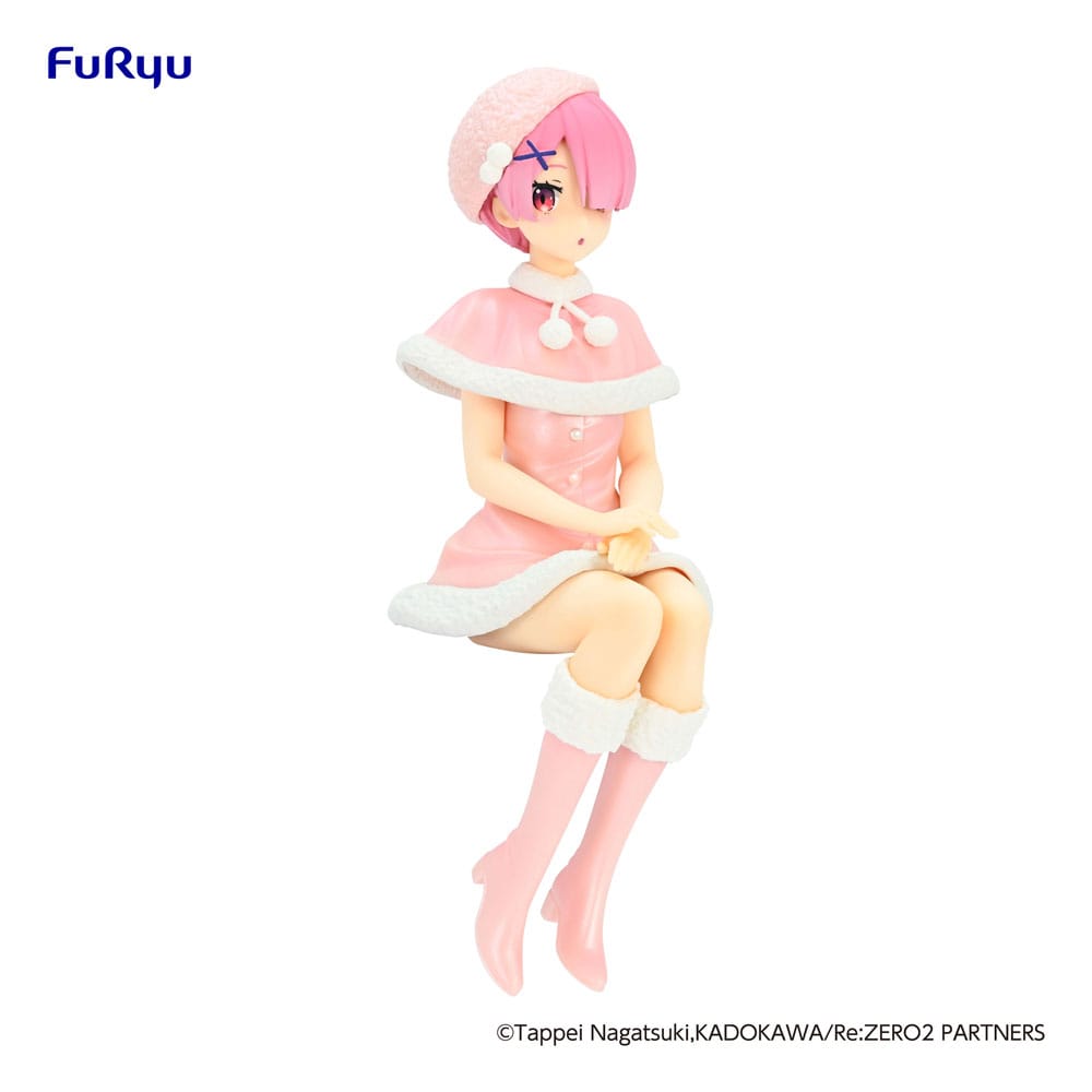 RE ZERO - Ram "Snow" - Statue Noodle Stopper 14cm