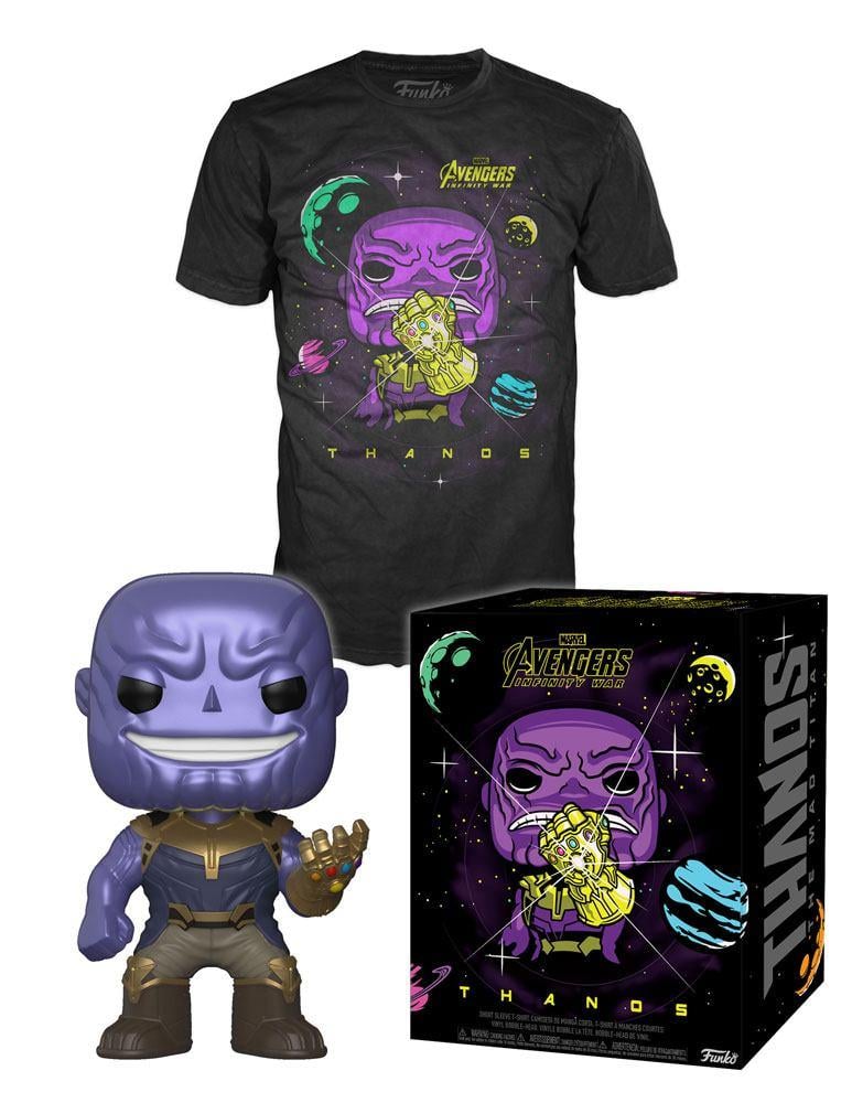 MARVEL - POP N° 289 - Thanos Metal Effect SE + T-Shirt (M)