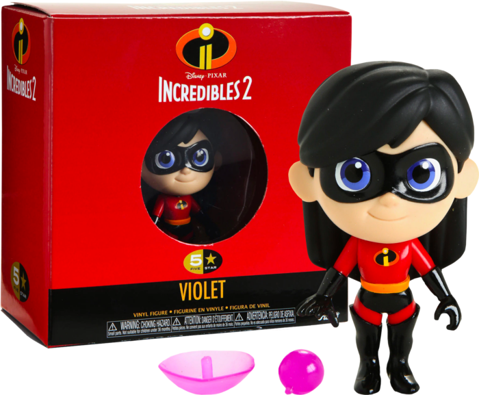 DISNEY - 5 Star Vinyl Figure 8 cm - Incredible 2 - Violet