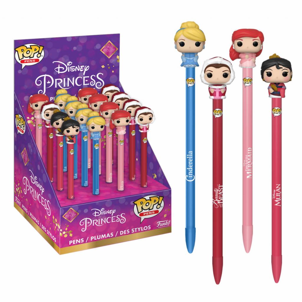 DISNEY PRINCESS - Pen Toppers Dislay Funko POP (Box 16 Pcs)