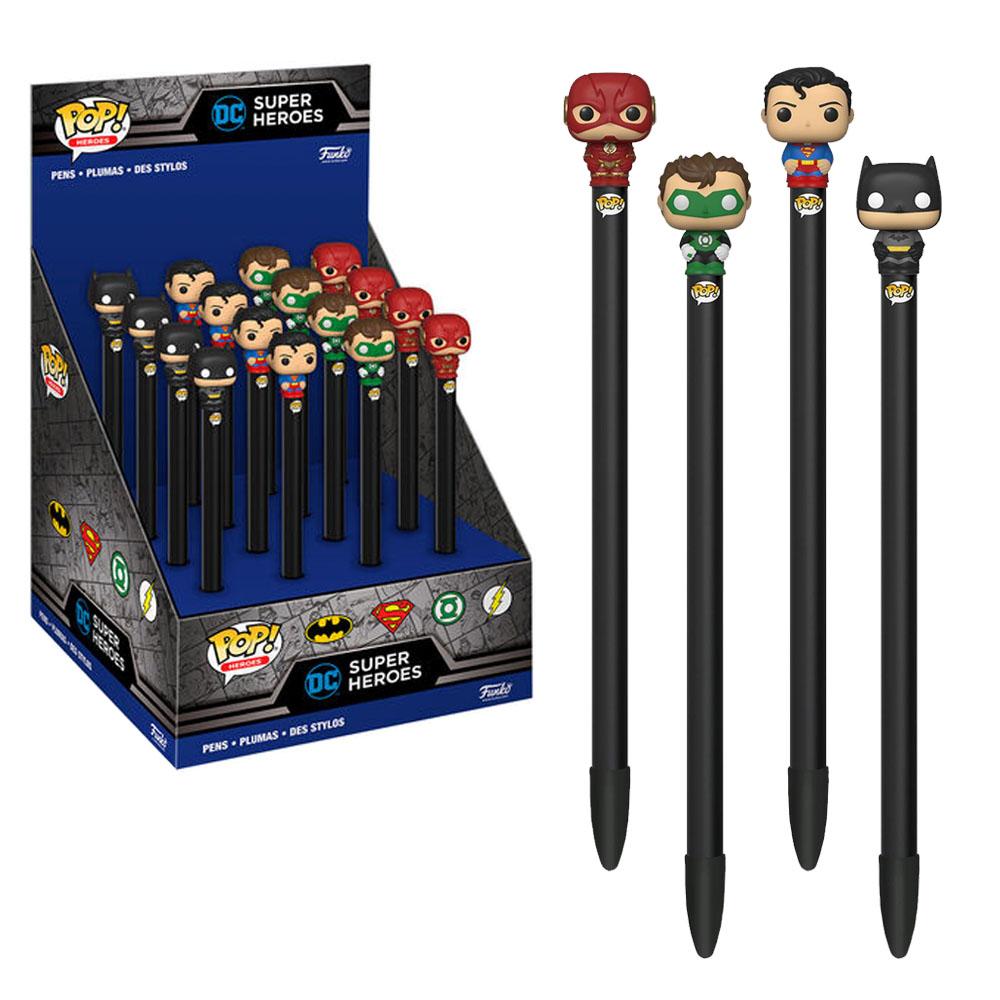 DC COMICS - Pen Toppers Dislay Funko POP (Box 16 Pcs)