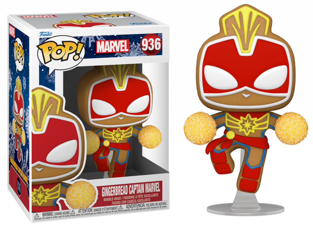 MARVEL - POP N° 936 - Gingerbread Captain Marvel