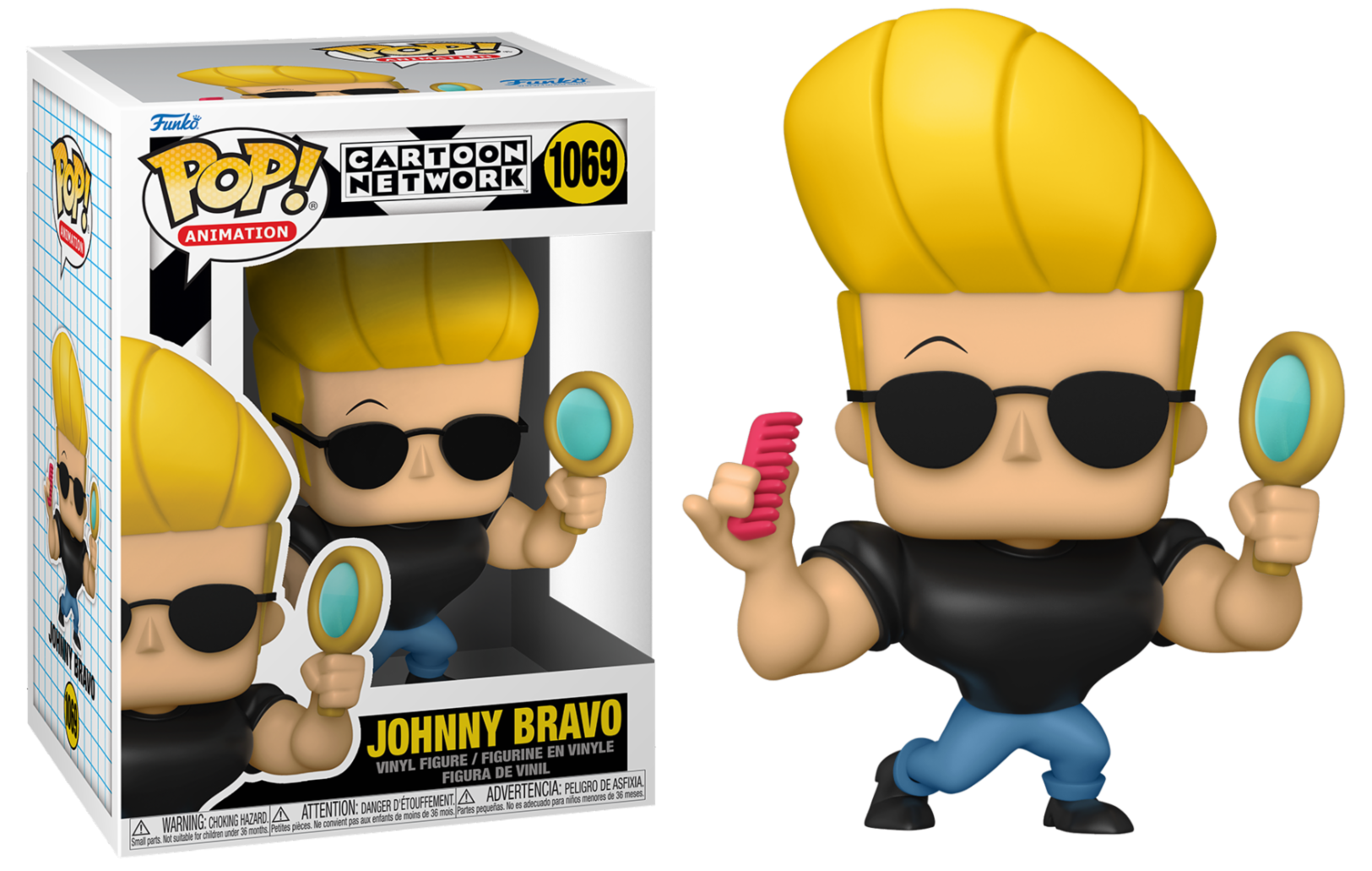 JOHNNY BRAVO - POP N° 1069 - Johnny w/Mirror& Comb