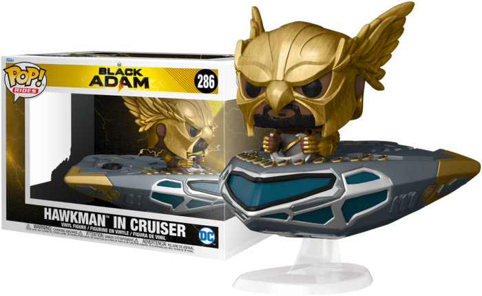 BLACK ADAM POP Ride Super DLX N° 286 - Black Adam - Hawkman in Cruiser