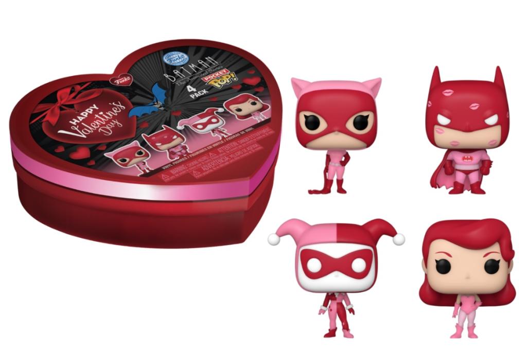 DC - Pocket Pop Keychain Valentine - Box 4 Pieces