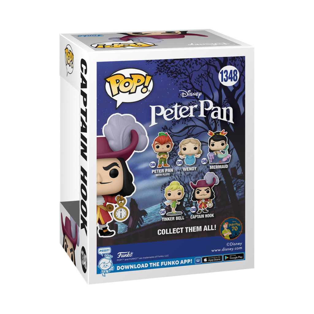 PETER PAN "70TH ANNIVERSARY" - POP N° 1348 - Captain Hook