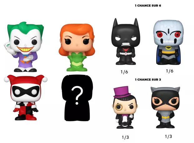 DC - Bitty Pop 4 Pack 2.5cm - Harley Quinn