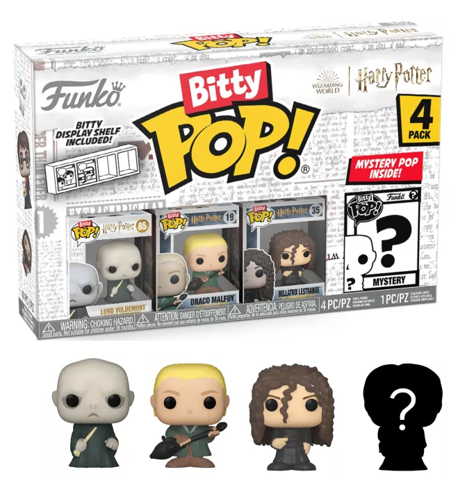 HARRY POTTER - Bitty Pop 4 Pack 2.5cm  - Voldemort