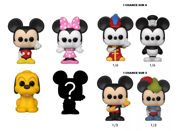 DISNEY - Bitty Pop 4 Pack 2.5cm - Mickey