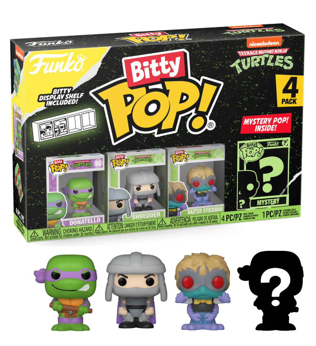 TEENAGE MUTANT NINJA TURTLES - Bitty Pop 4 Pack 2.5cm - Donatello