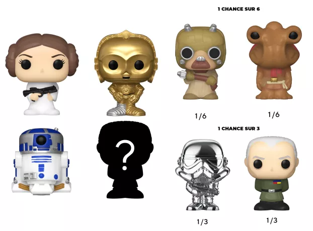 STAR WARS - Bitty Pop 4 Pack 2.5cm - Leia