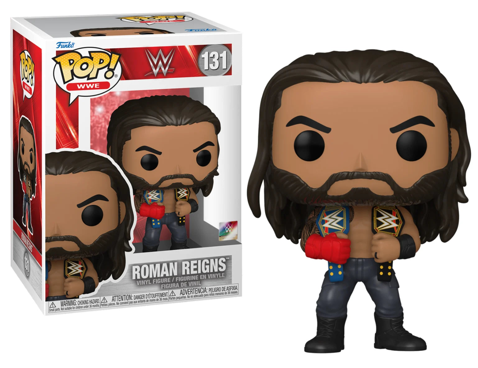 WWE - POP N° 131 - Roman Reigns with Belts