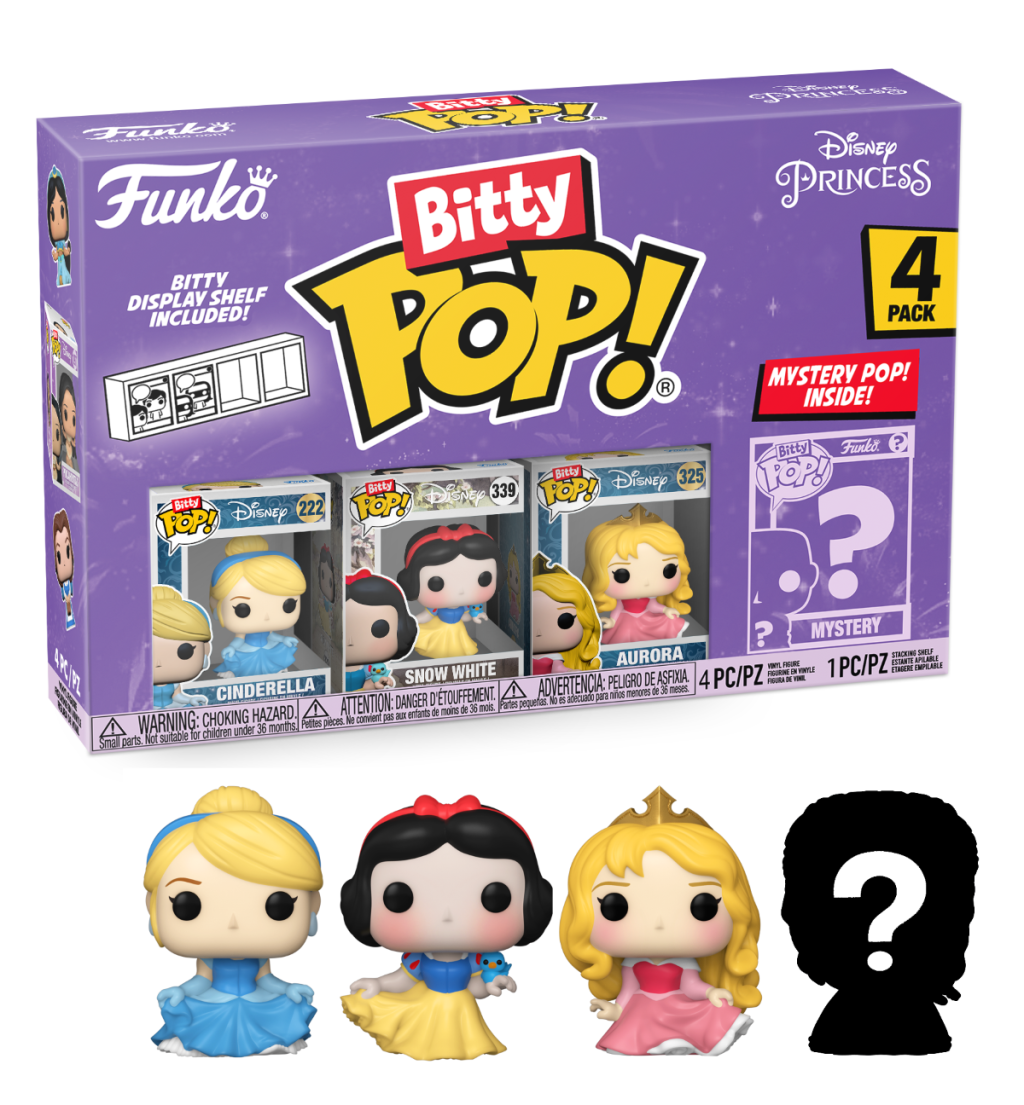 DISNEY PRINCESS - Bitty Pop 4 Pack 2.5cm - Cinderella