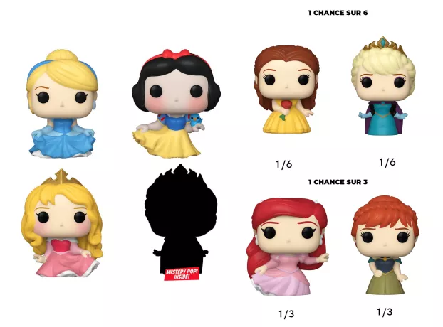 DISNEY PRINCESS - Bitty Pop 4 Pack 2.5cm - Cinderella