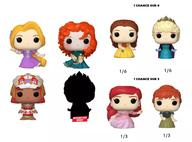 DISNEY PRINCESS - Bitty Pop 4 Pack 2.5cm - Rapunzel