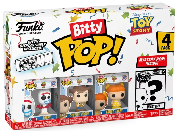 TOY STORY - Bitty Pop 4 Pack 2.5cm - Forky